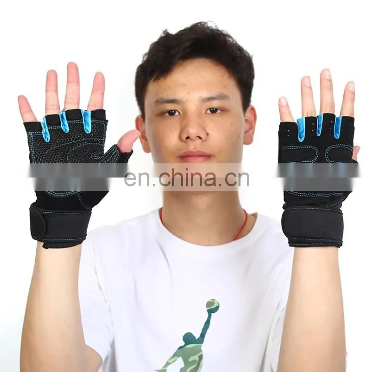 Neoprene bodybuilding sport fitness gloves exercise training gym gloves for men women