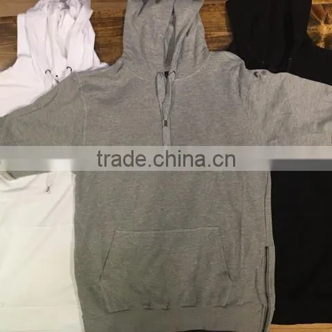 fashion hoodies/leather hoodie/hoodie with front zip/100% cotton hoodie with front zipper