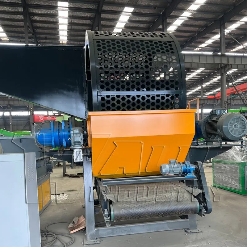 Tyre waste shredder1