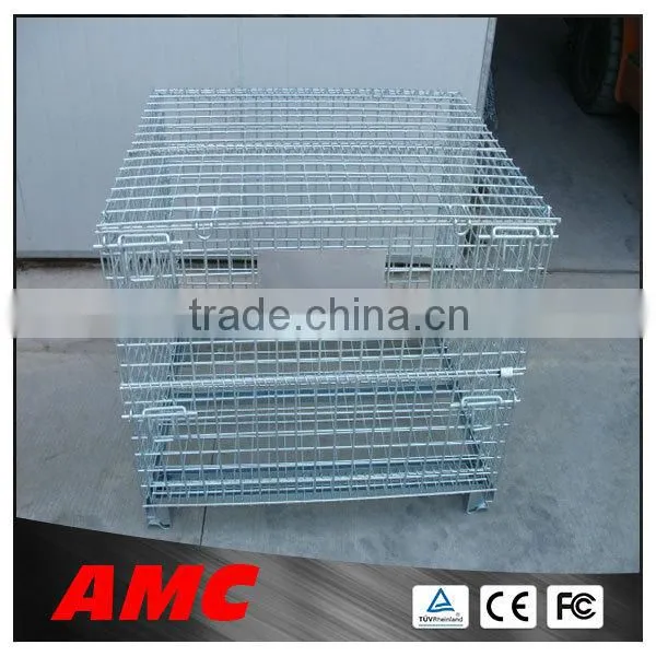 industrial stackable storage wire mesh cages