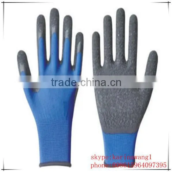 latex coated safety working gloves,factory direct price