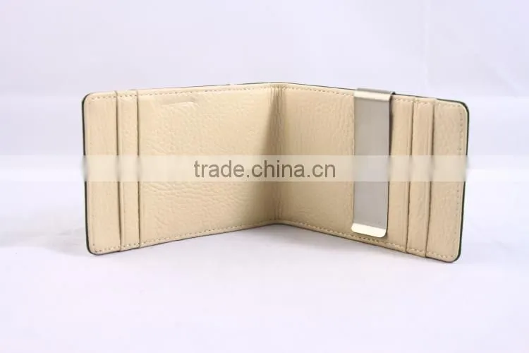 Factory price!Best selling classic leather money clip wallet