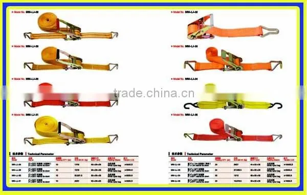 1inch 1T with CE GS certification mini ratchet strap with J hook