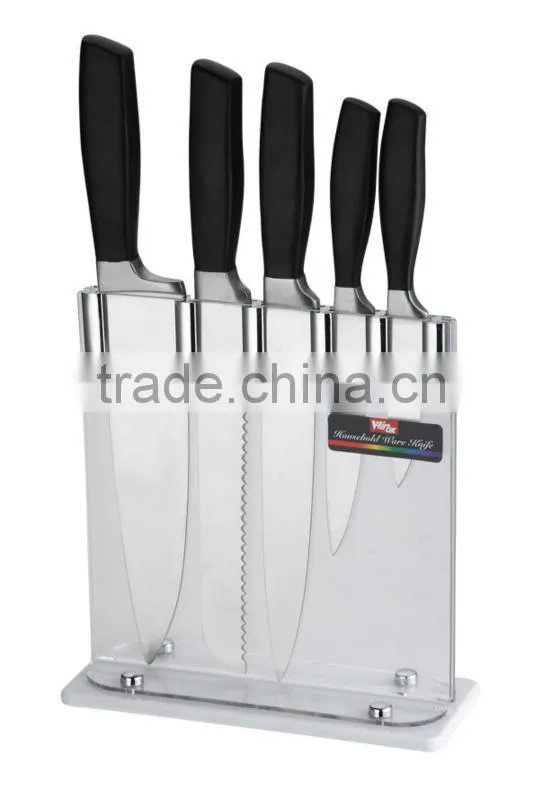 ABS PLASTIC 6PCS KITCHEN KNIFE SET