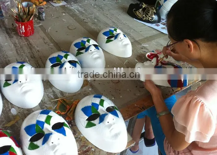 Half Blue Half Black Party Man Masks