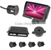 Factory outlet video parking sensor,4.3 inch display +4 parking sensors +car camera