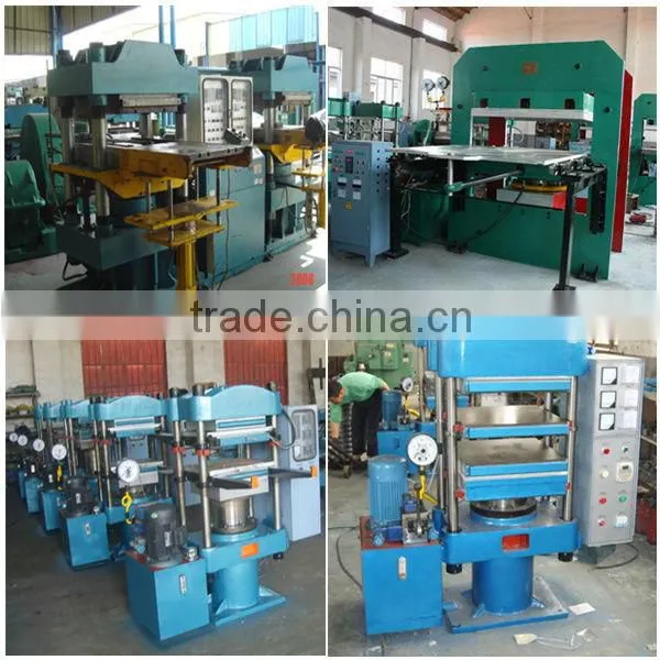 Two column type four layers rubber floor tile making machine
