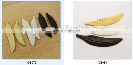 JF6931 New Hand Carved Natural Cream Bone Crescent Pendants,Ivory Moon Pendants