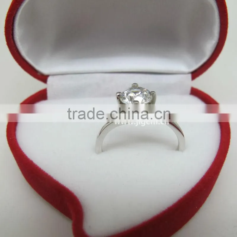 True Love Diamond Brilliant AAA CZ 925 Silver Wedding Ring