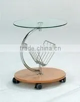 Magazine Rack with wooden bottom