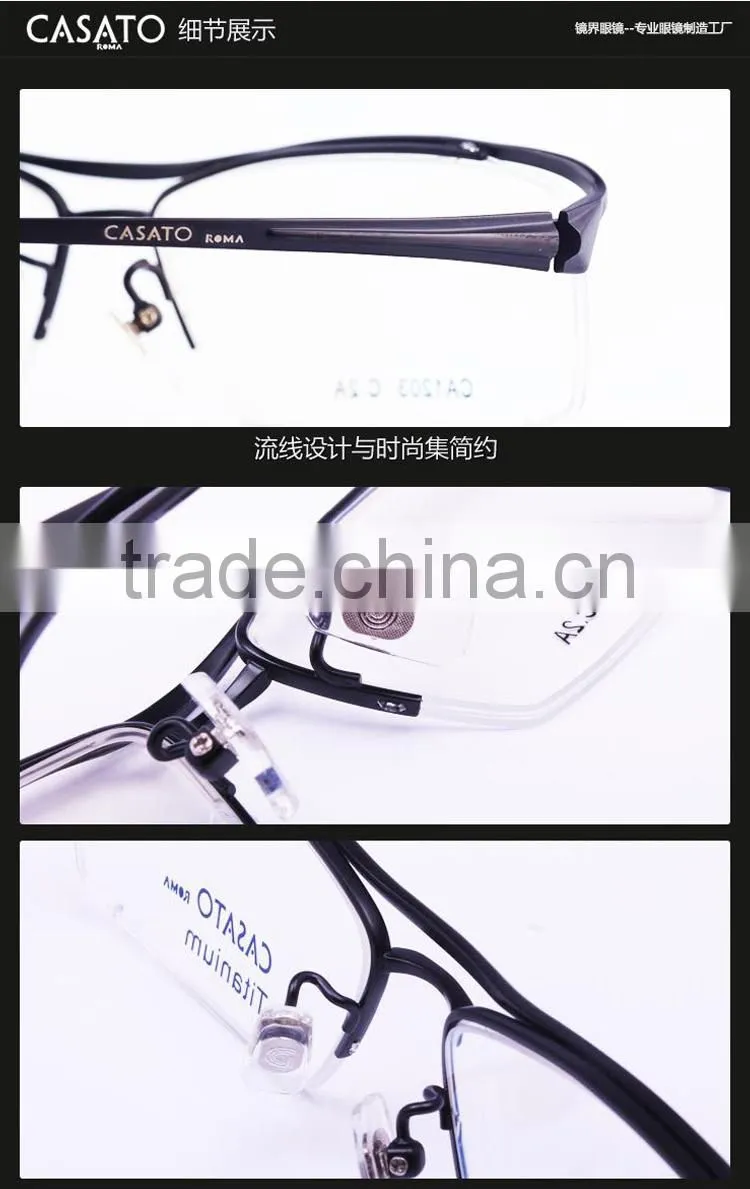CASATO Modern Men Titanium Glasses With Myopia Lens