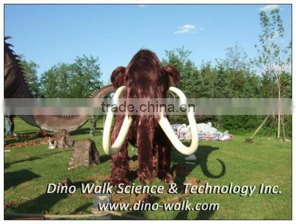 5 meters life size foam animatronic animal mammoth model for sale