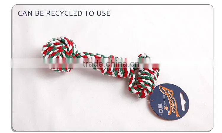 hot selling cotton rope toy with knot for dog chew factory directly