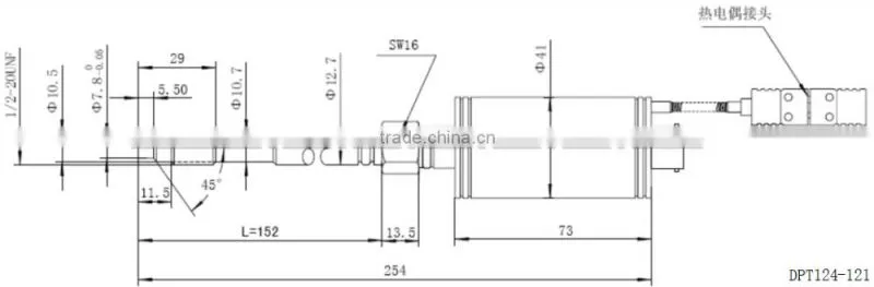 Chemical fiber industry resistant fluid melt pressure transducers