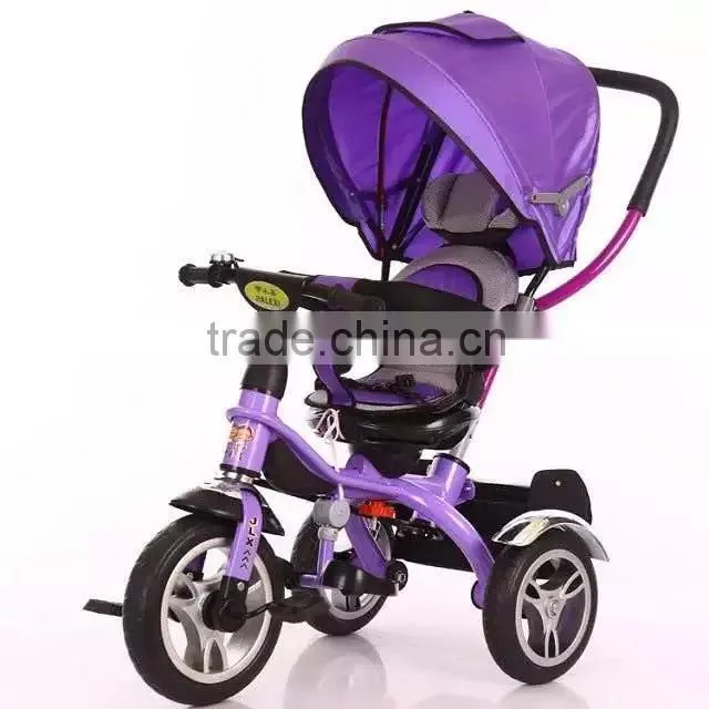 Kids sun cover tricycle, baby tricycle stroller, good quality baby tricycle with more functions