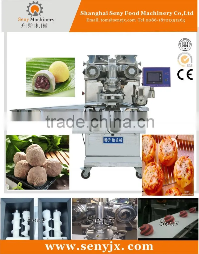 automatic ice-cream mochi encrusting and forming machine with high productivity 120pcs/min