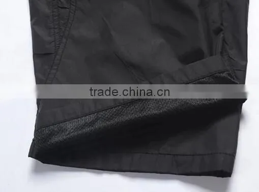 fashion design custom black men waterproof pants