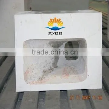 AZS33# fused cast block as paving brick for glass furnace
