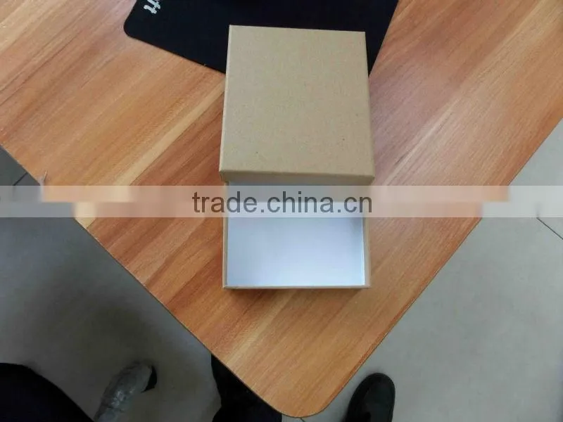 cheap custom kraft paper packaged box with lid from china supplier