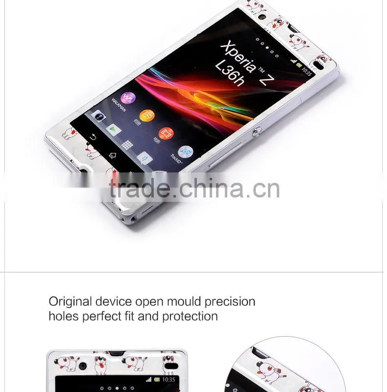 Hot sell 3D effect Sticker for sony Xperia L36H