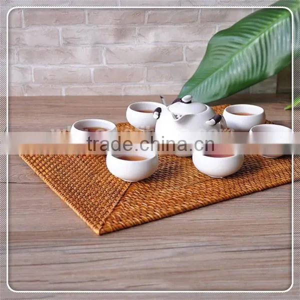 Thai solid wood teacup pad by handmade