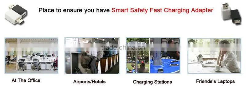 Data protect smart usb power adapter for ipad