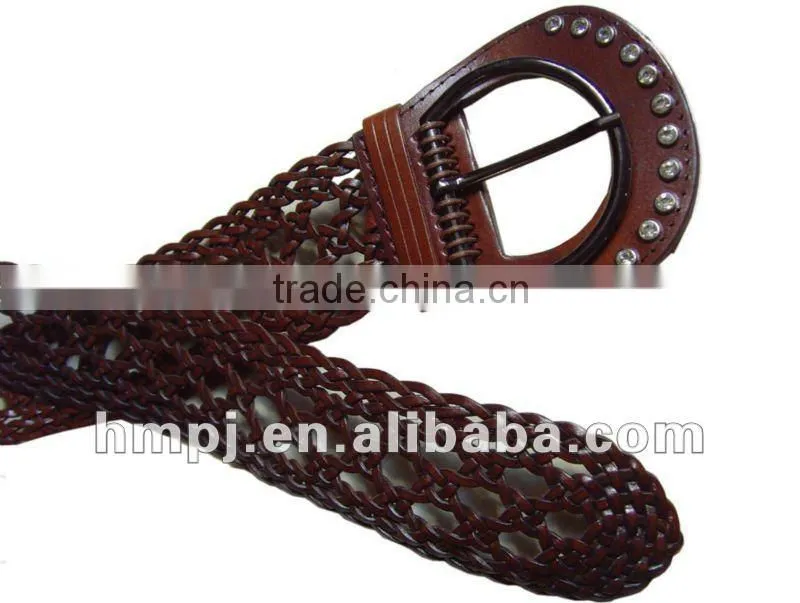 fashion 2012 Woman's Braided Leather Belts