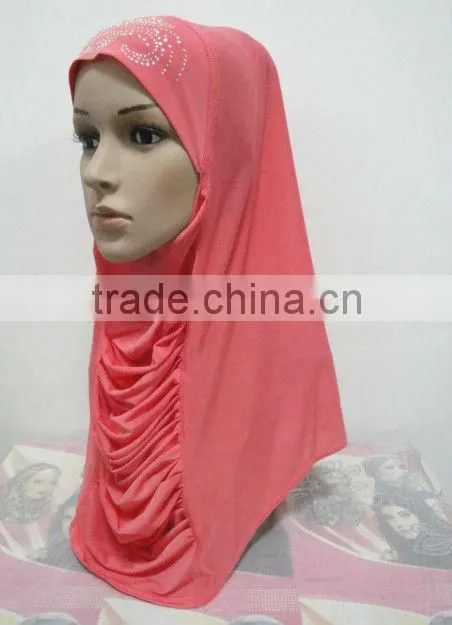 H137 latest muslim hijab,one piece hijab