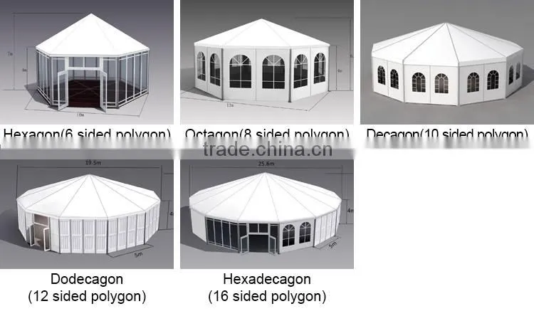hexagon marquee tents for sale