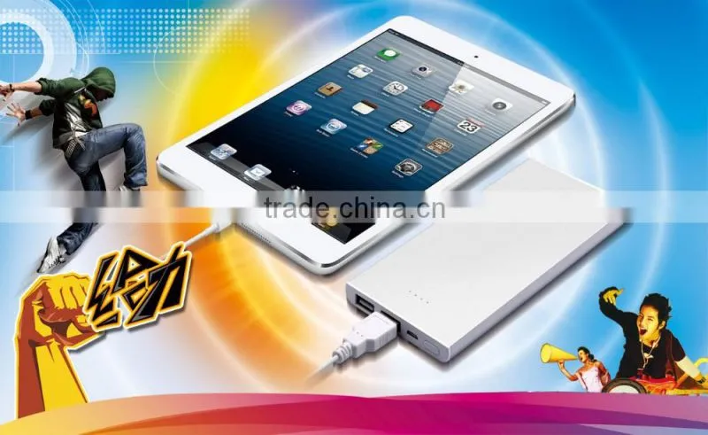 Silver 12000mah wst power bank li-polymer battery best quality and competitive price 12000mah
