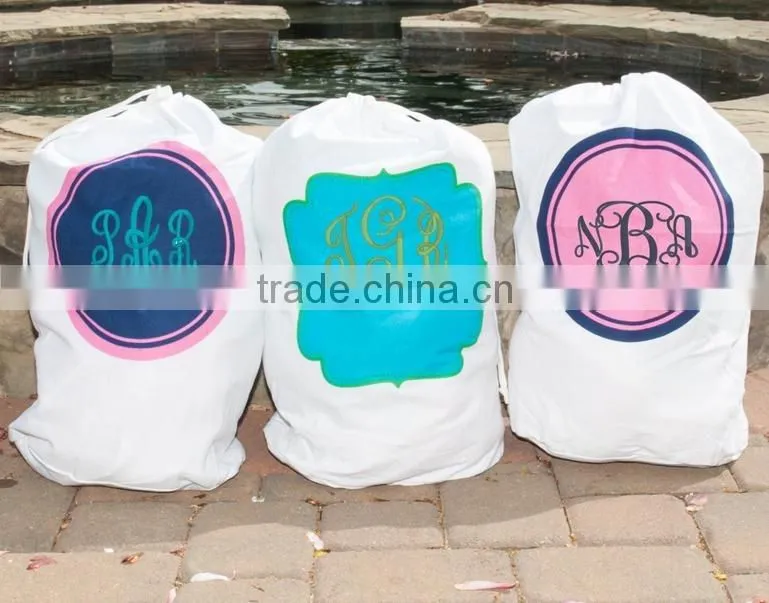 Monogrammed Laundry Bag,Monogram Hamper Monogram Beach Bag,Monogram Clothes Hamper