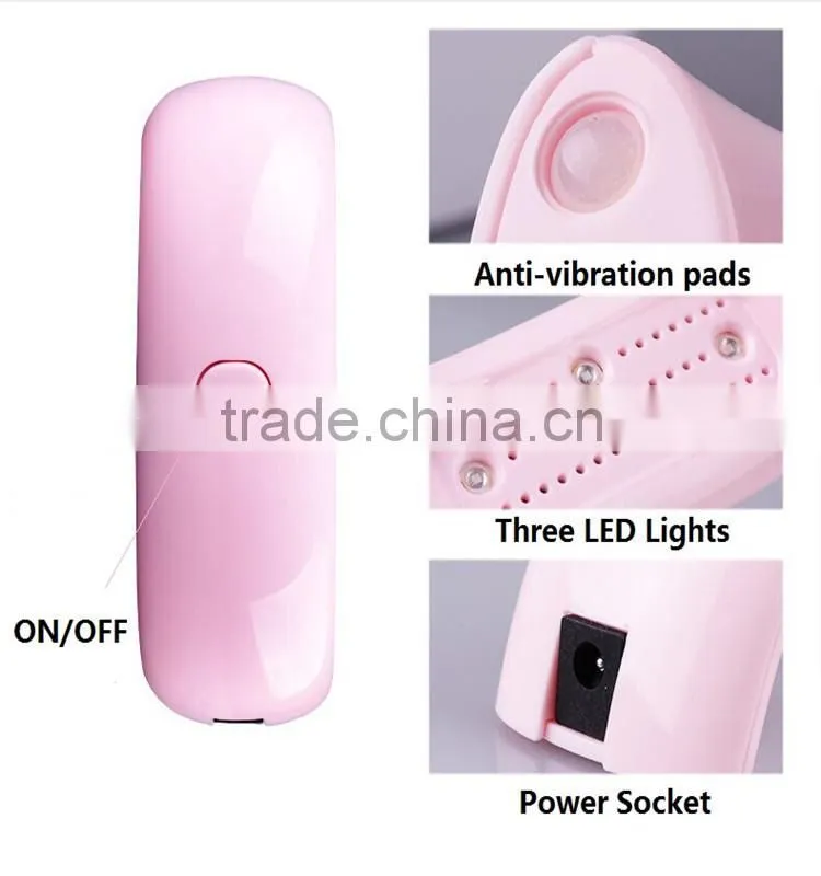 CE RoHS listed nail dryer portable 9w led uv nail lamp