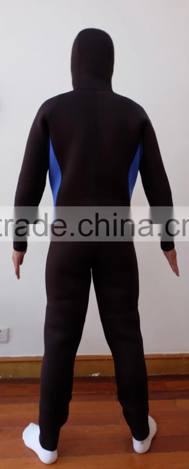 MEN'S 3-7MM 90%Neoprene(SBR) 10%nylon S-XXXXL wetsuit with hood for cold water surfing scuba diving