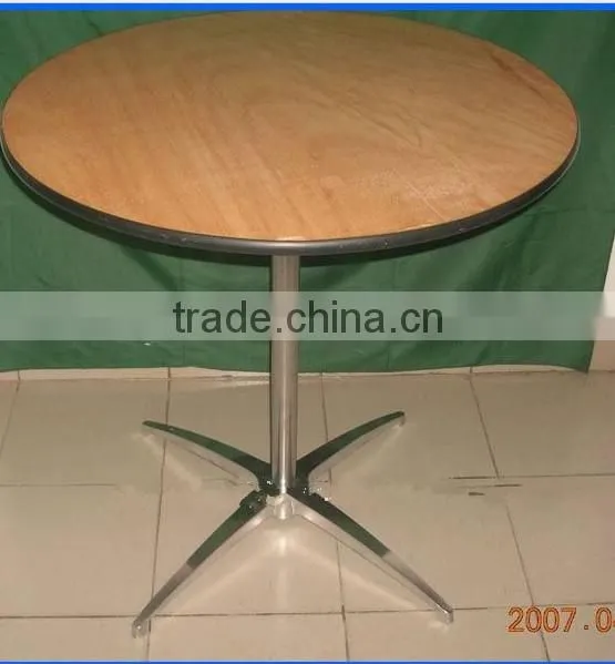 wood wedding bar height folding table
