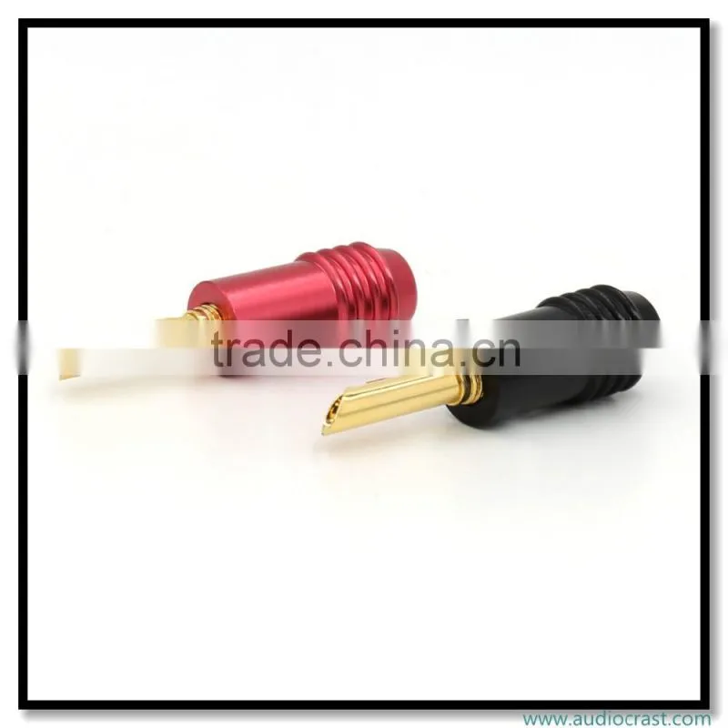OEM Copper Hollow connectors Banana plug tube amplifie