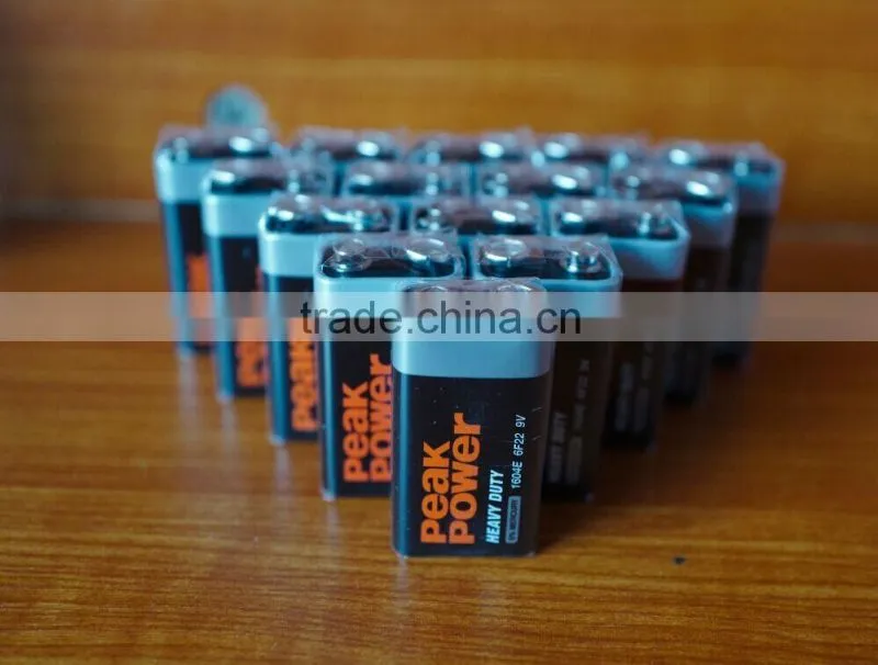 Heavy Duty 6F22 9v high power battery