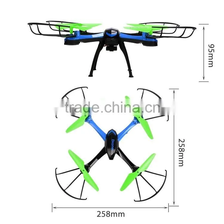 New 2.4Ghz 4CH 6-Axis Gyro RC Quadcopter with 0.3MP Camera 3D Flip#SV029027