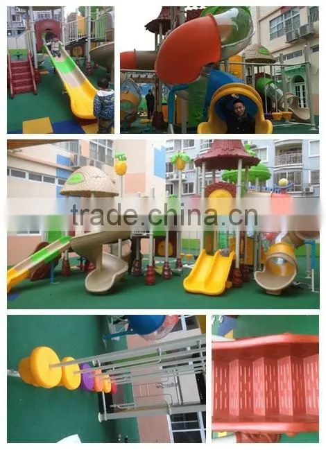China kids plastic slide for outdoor playground equipment