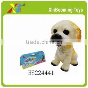 7.5" soft plastic toy dog model for kids