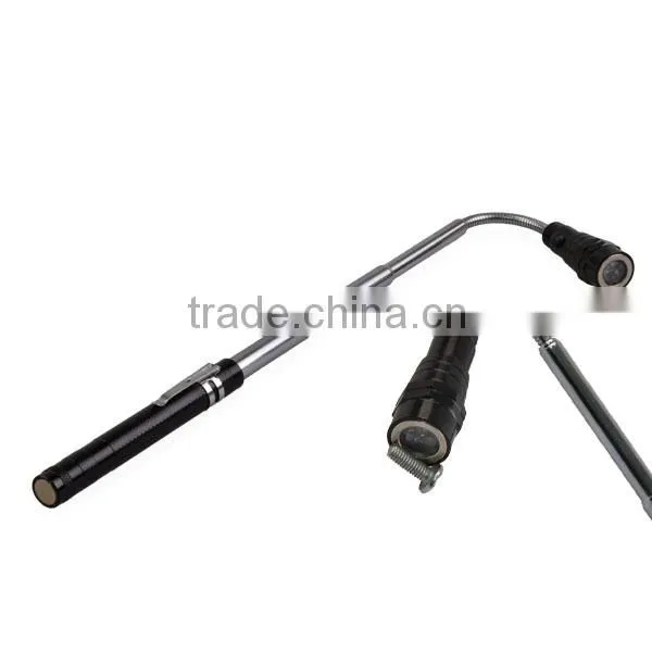 Magnetism 3 Led Telescopic Flashlight
