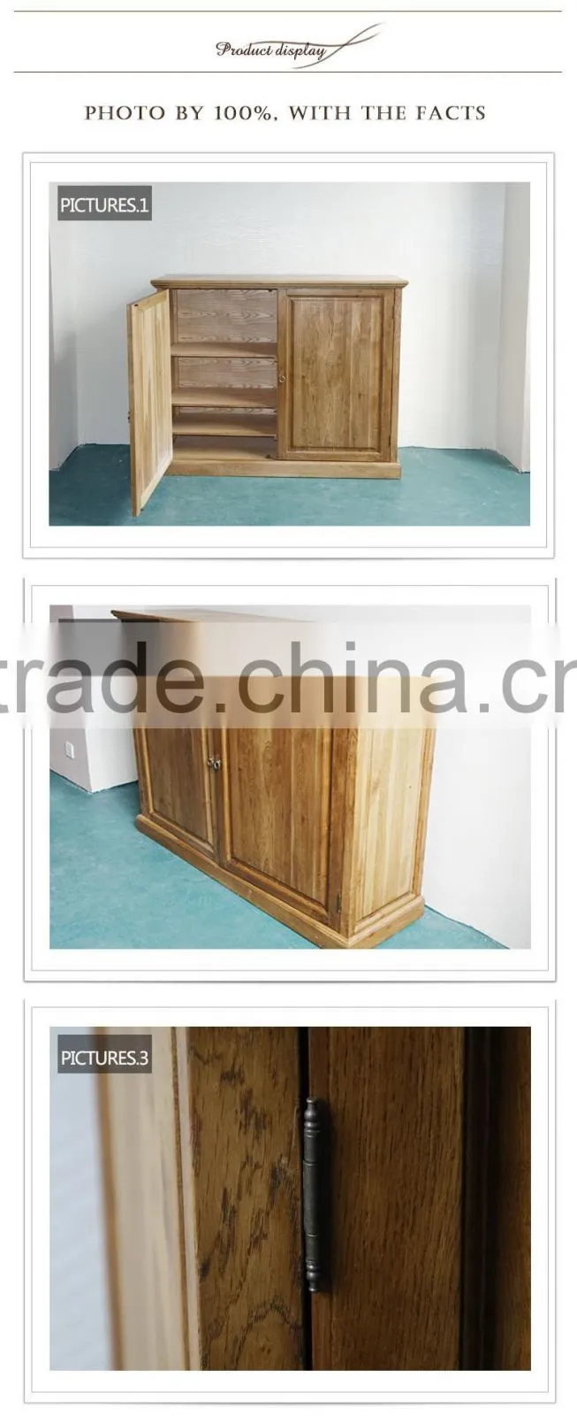 Soild Wood Two-Door And 8 Layer Board Design Shoe Showcase Storage Cabinets