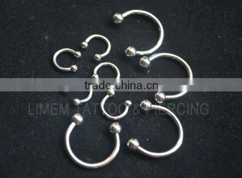 fake industrical piercing jewelry-GL10011-eyebrow jewelry-adhesive piercing jewelry