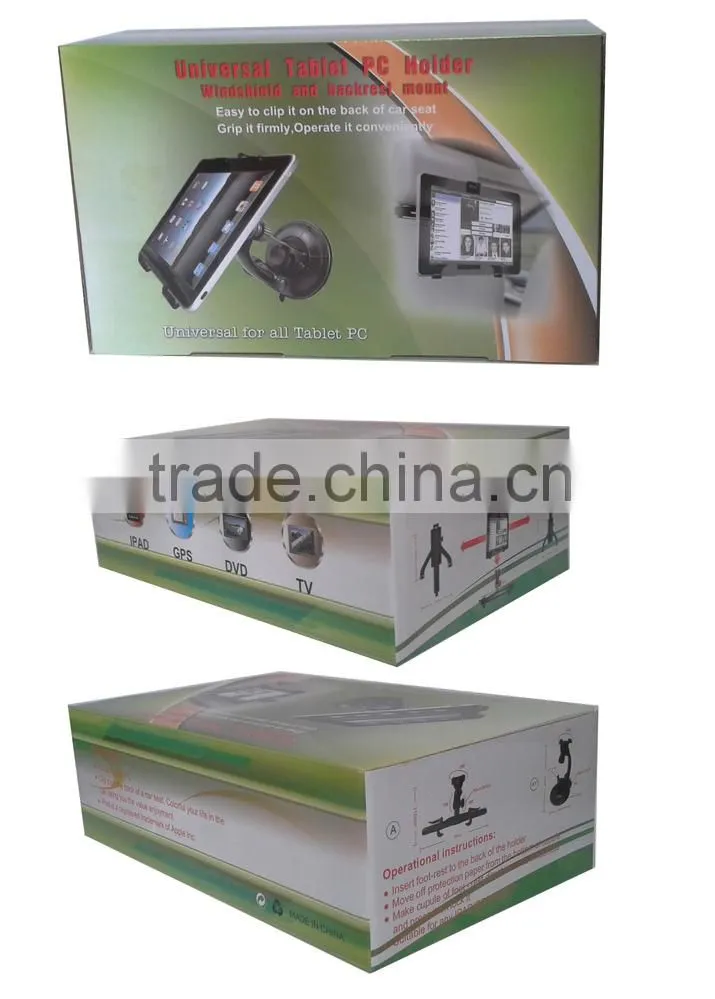 1000pcs wholesale Tablet PC Holders Stands 360 Degree Rotation Car Mount Holder Cradle Bracket