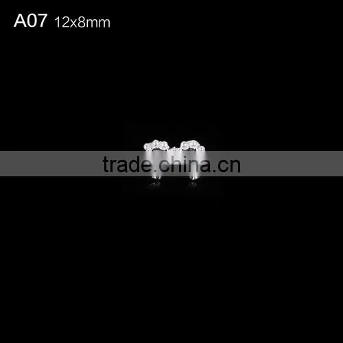 2016 most fashion sliver jewlery set for aluminum alloy nail decoration