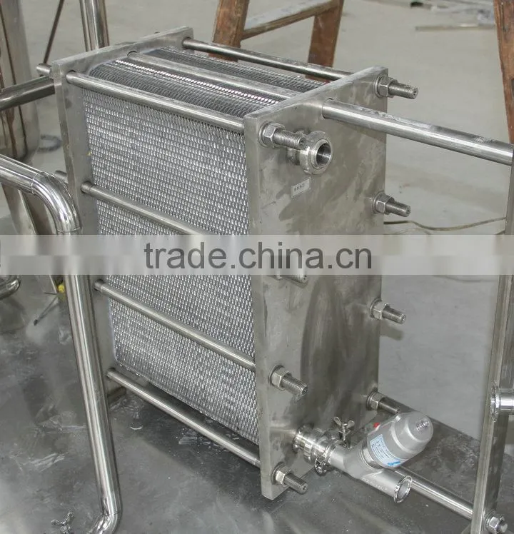 for beverage mixer bevel plate heat exchanger