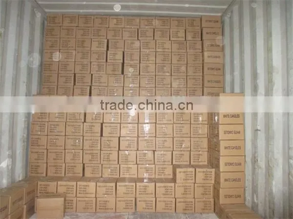 cheap wholesale white pure paraffin wax candle using on household