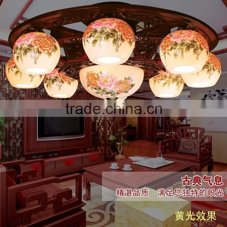 CE ETL UL tray ceiling lighting & special promotion lighting & hospital lobby ceramic bamboo ceiling light