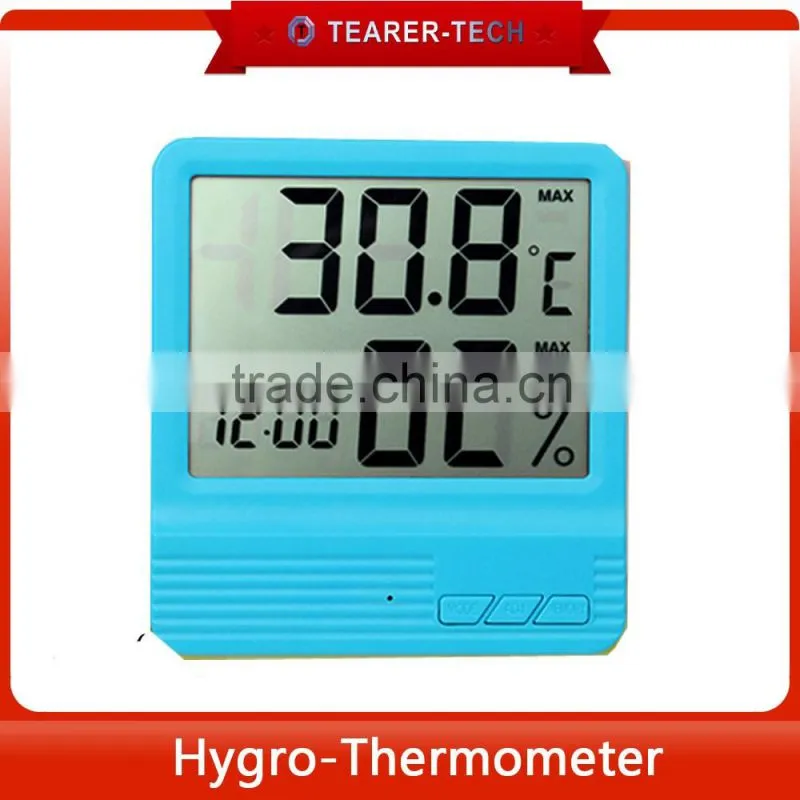 -50~70C Ambient temperature thermometer with daily alarm function calenday display
