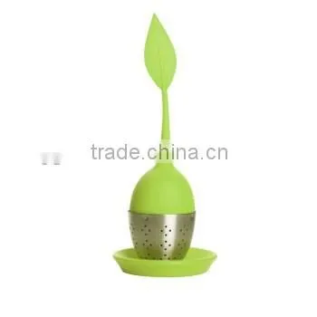 Food grade stainless steel silicone tea-strainer