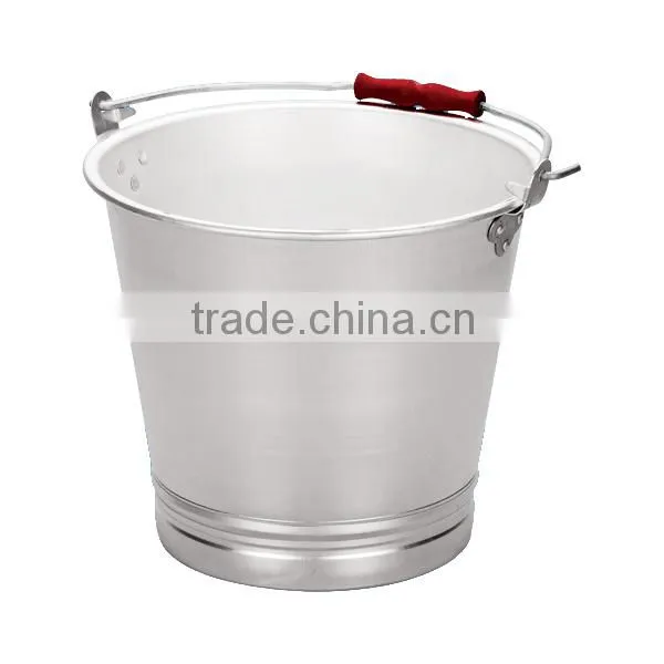 aluminum pail with hoop